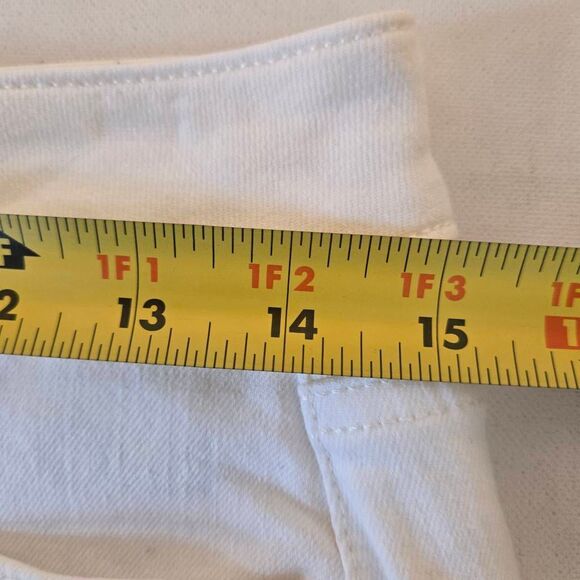 LOFT Womens Stretch Flat Front Denim Jean Mini Skirt White Light Wash Size 2 - Picture 7 of 9